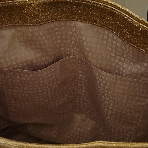 COPY - Kate spade ♠️ glitter gold tote bag !🥰😚💃 - Picture 8 of 11